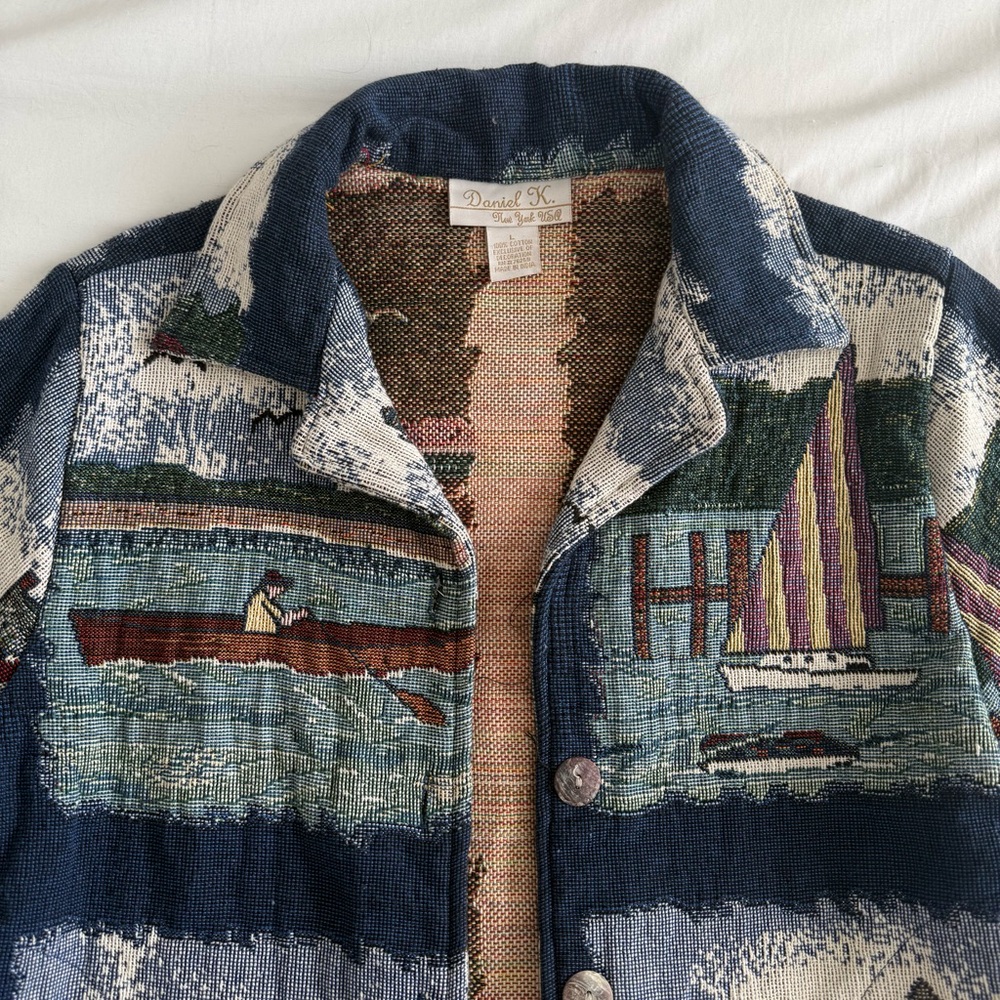 Vintage Coastal Patchwork Jacket - image 6